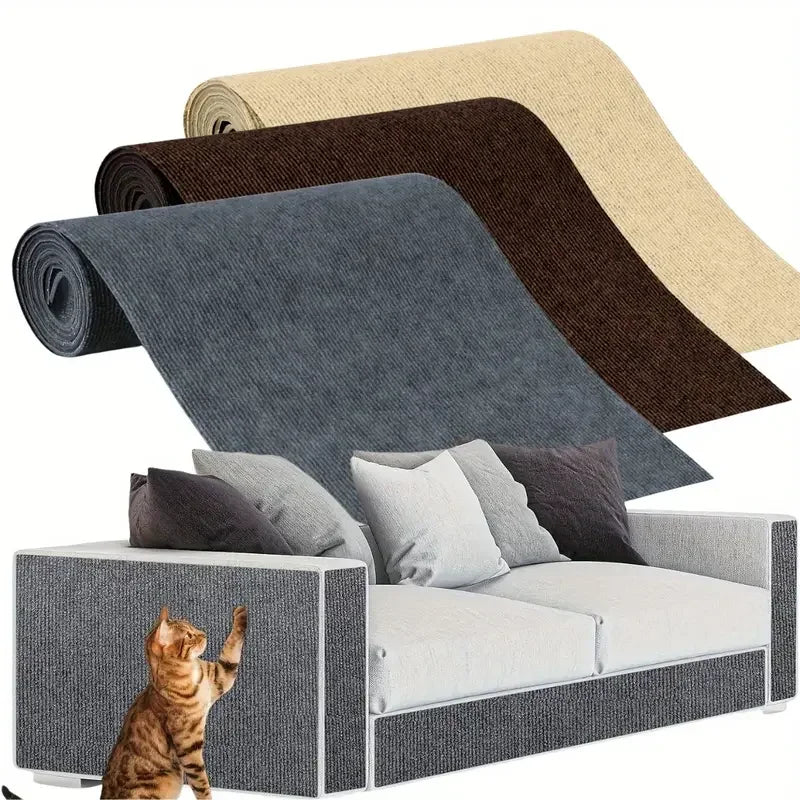 Trimmable Self-Adhesive Cat Scratch Mat