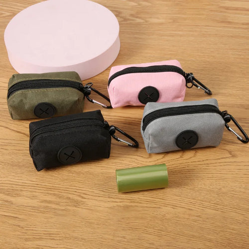 Canvas Poop-Bag Holder with Clip