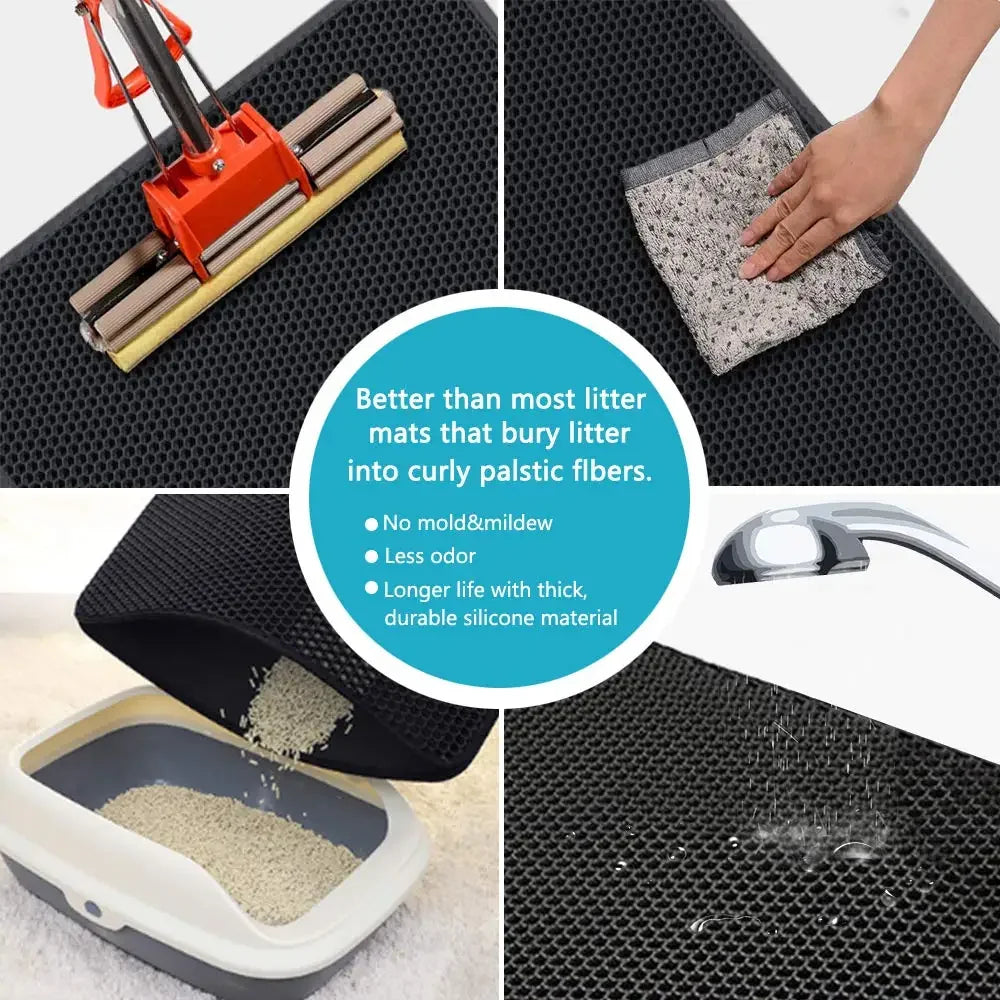 Double-Layer Cat Litter Mat - photo 3