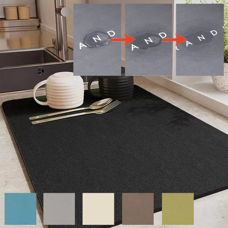 Quick-Dry Dish Drying Mat