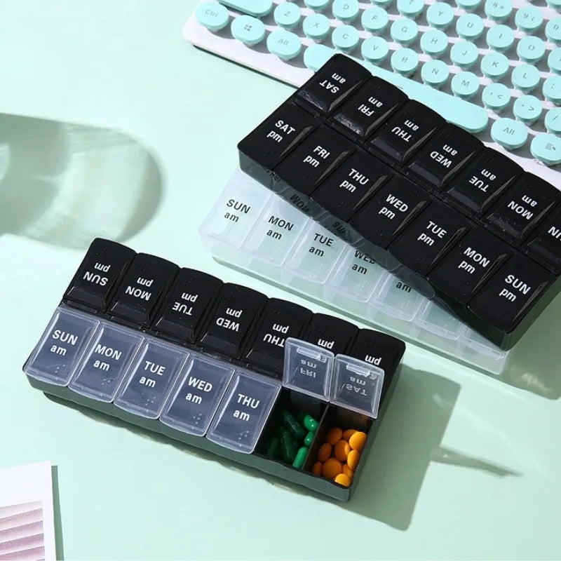 Weekly Pill Organizer (14 Slots)