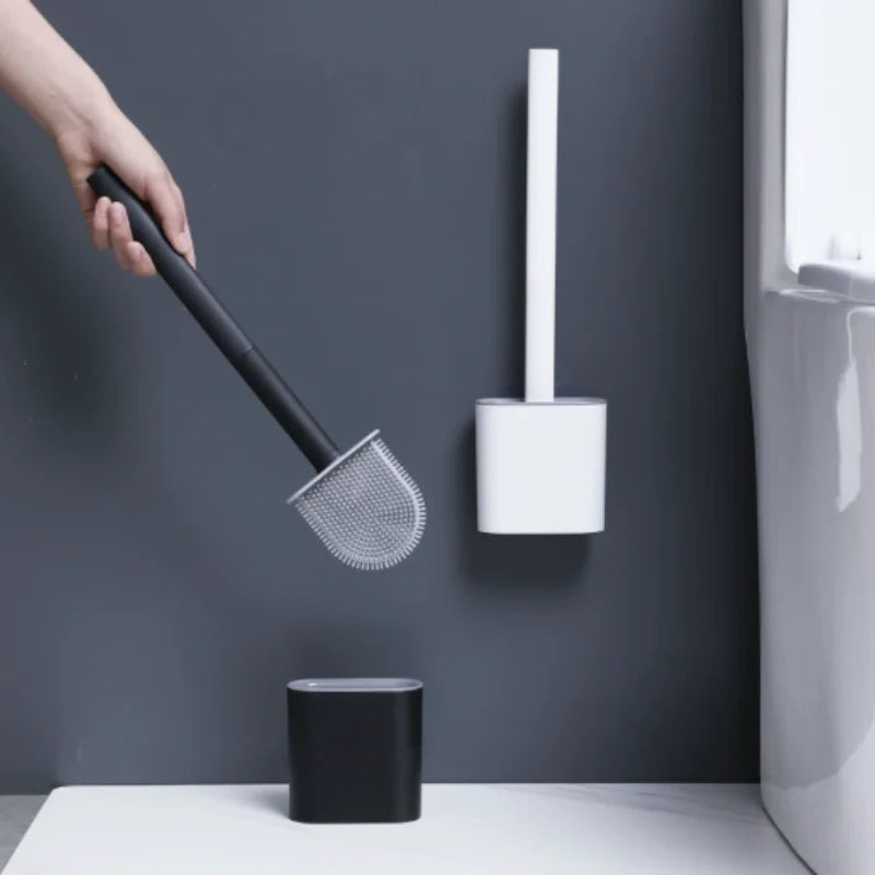 Silicone Toilet Brush & Holder Set - photo 2