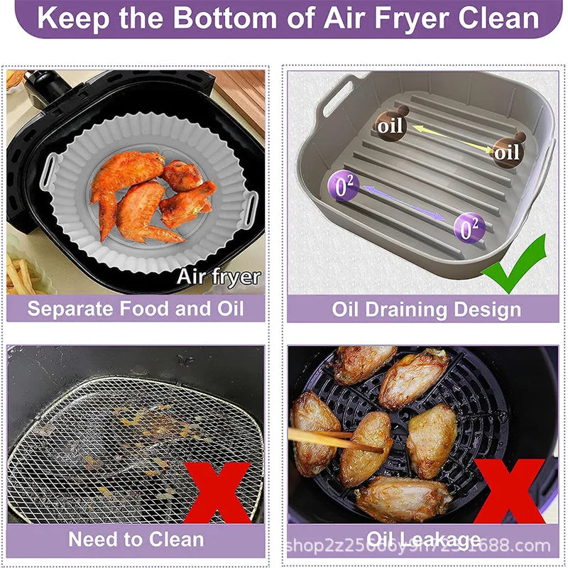 Reusable Silicone Air Fryer Liner - photo 4