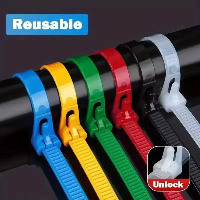 Reusable Cable Ties (100-Pack)