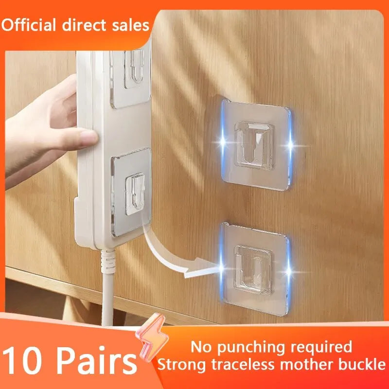 Clear Adhesive Wall Hooks