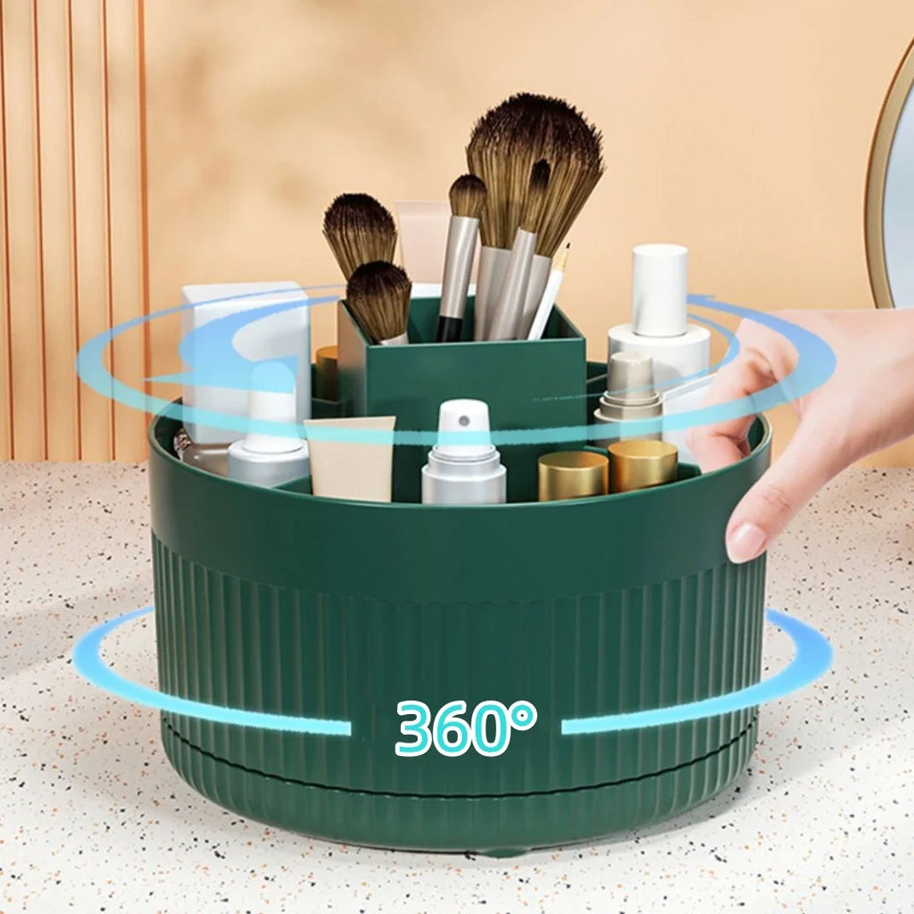 360° Rotating Makeup Brush Organizer - photo 4