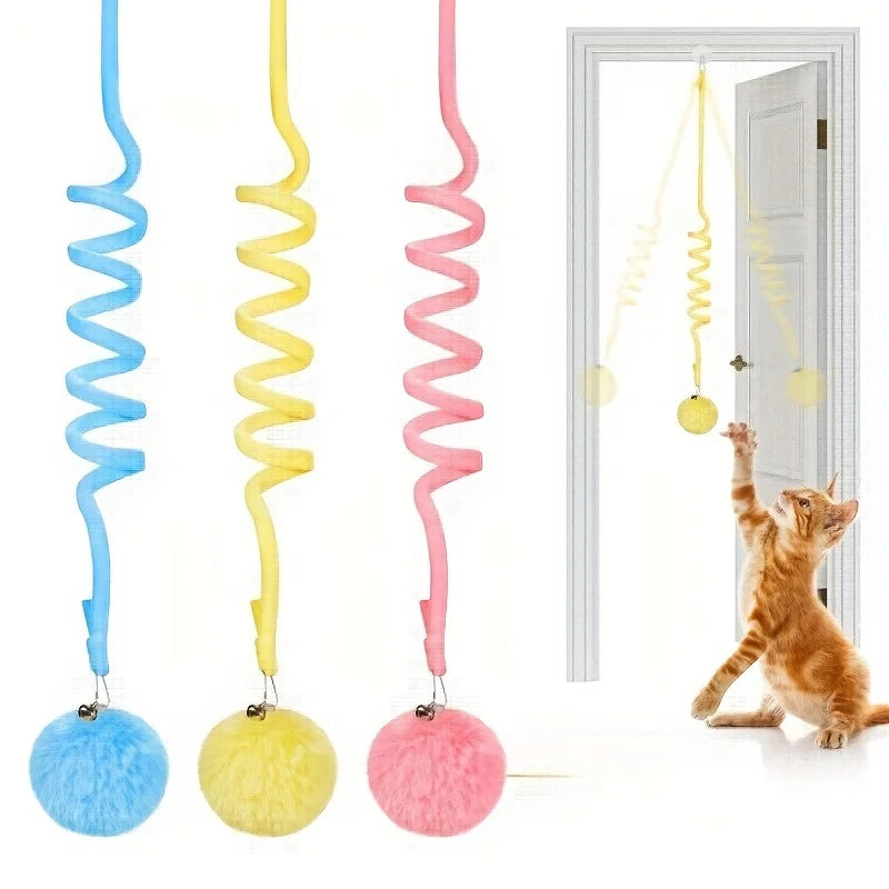 Suction-Cup Spring Cat Toy