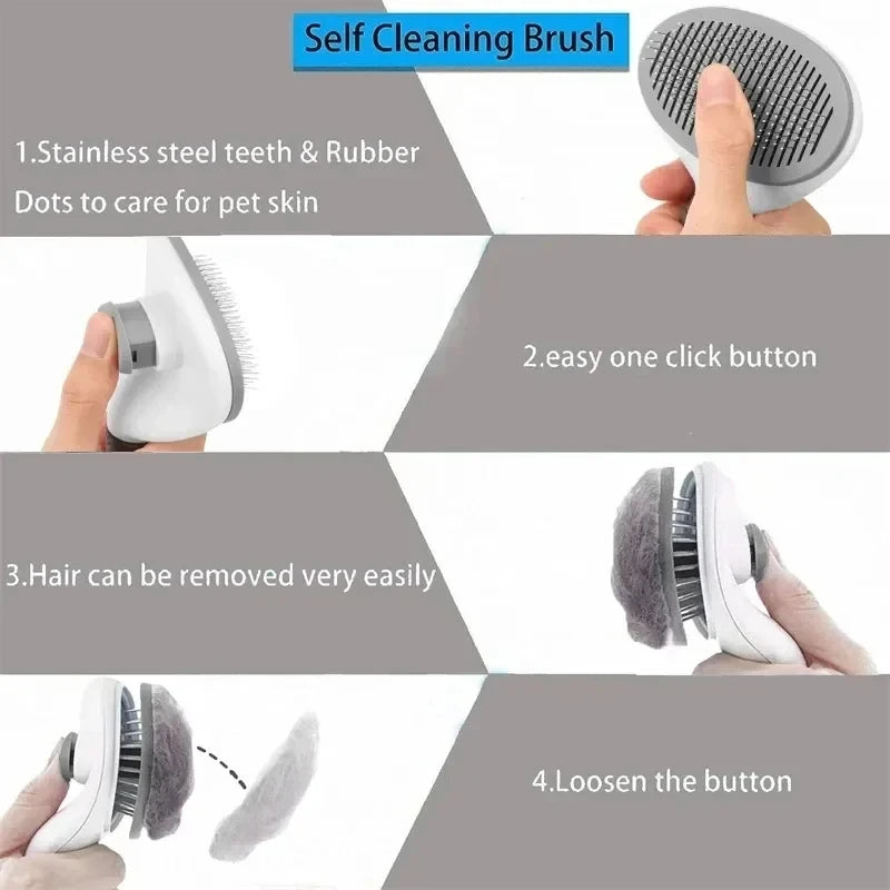Self-Cleaning Slicker Brush - photo 4