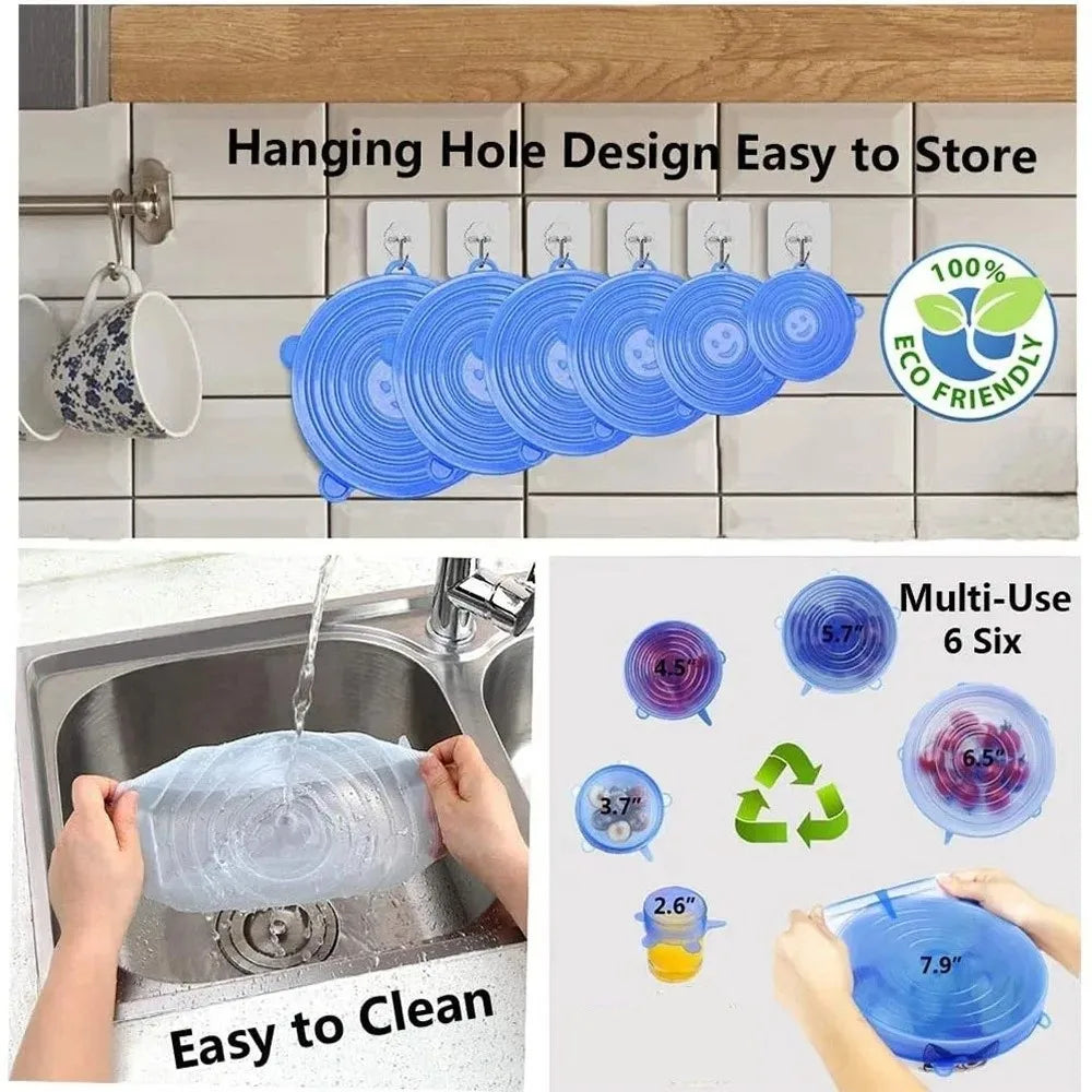 Silicone Stretch Lids (6-Pack) - photo 3