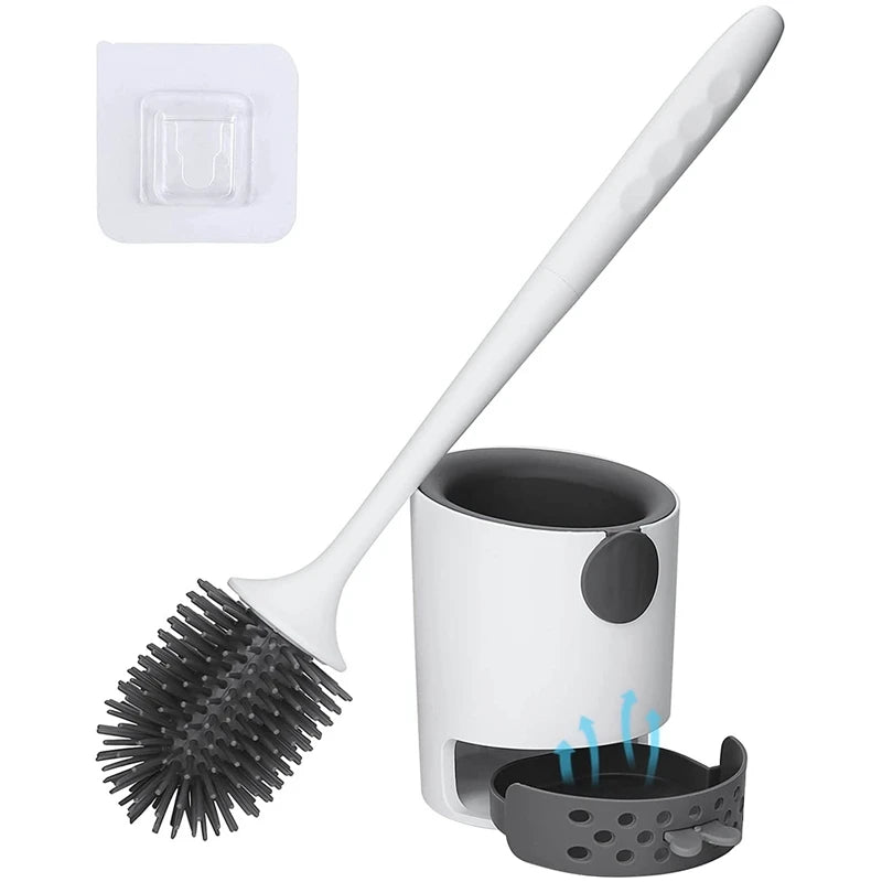 Silicone Toilet Brush & Holder Set - photo 5