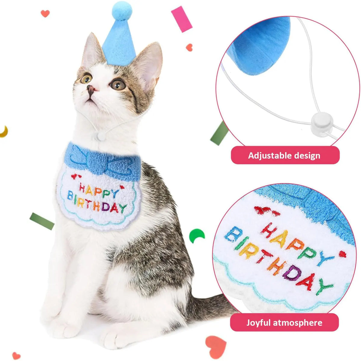 Pet Birthday Bandana & Hat Set - photo 3