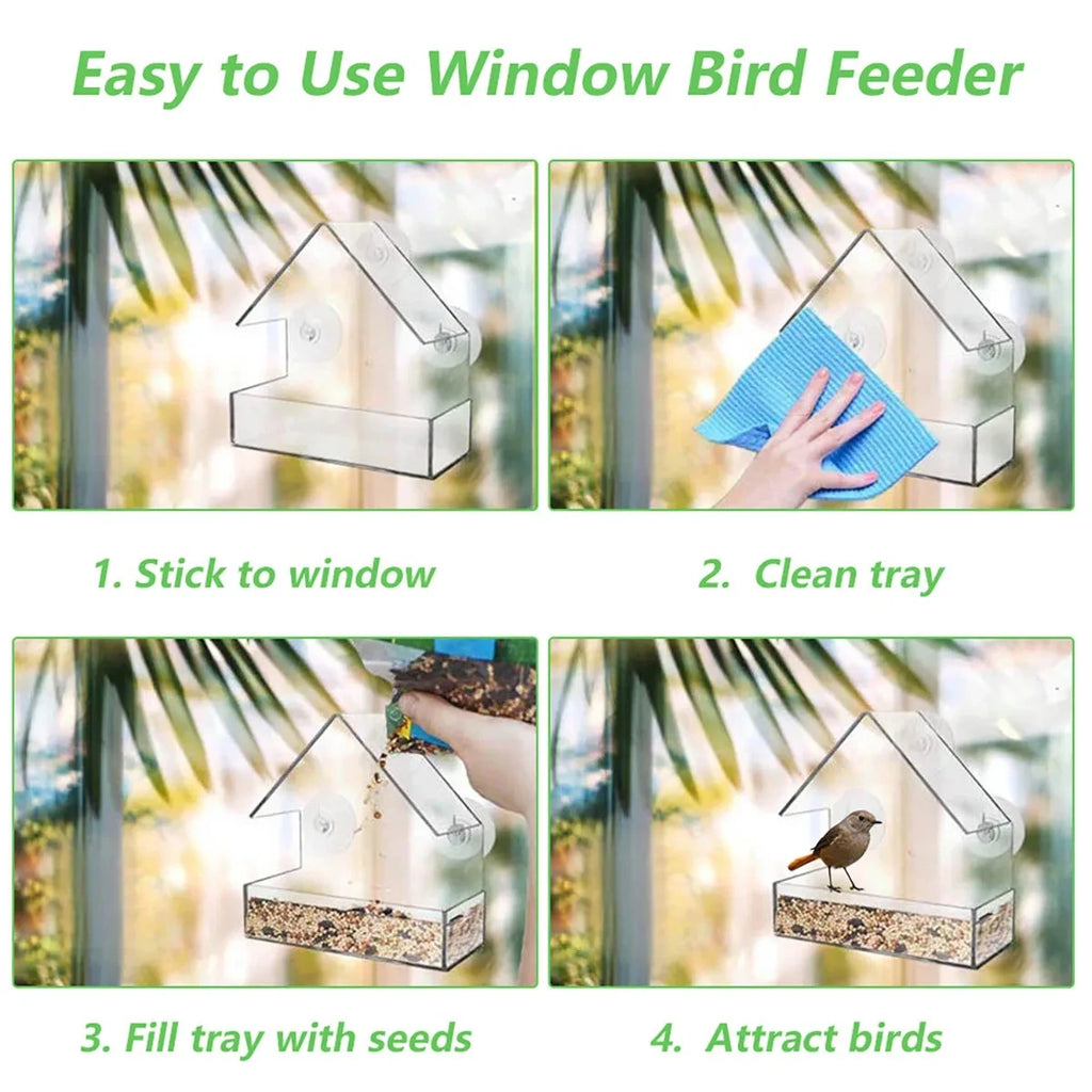 Clear Window Bird Feeder - photo 5