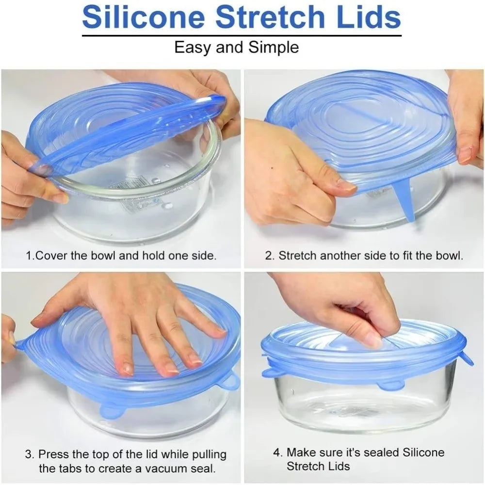 Silicone Stretch Lids (6-Pack) - photo 4